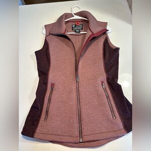 KUHL Projekt Full Zip Travel Outdoor Vest Women's Medium mauve Performance